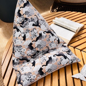 Reading cushion - book wedge - reader gift - cat - gift for her