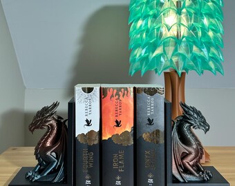 3D Printed Dragon Bookends – Gothic Fantasy Decoration – Book Stand for Library
