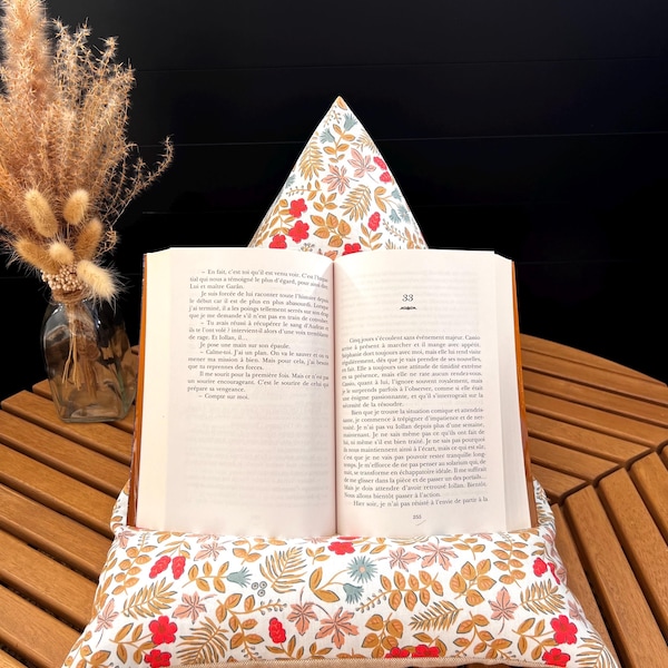Book stand - reader gift - tablet stand - reading cushion