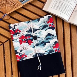 Book pouch - Japanese fabric - e-reader