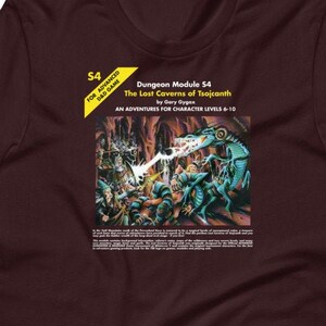 Classic AD&D Shirt- Module S4 Lost Caverns of Tsojcanth - DND Gifts