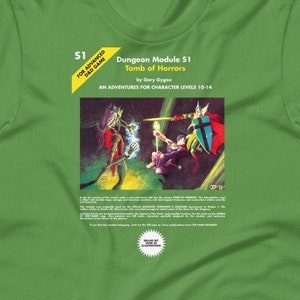 Classic AD&D Module S1 Tomb of Horrors Advanced Dungeons and Dragons Shirt