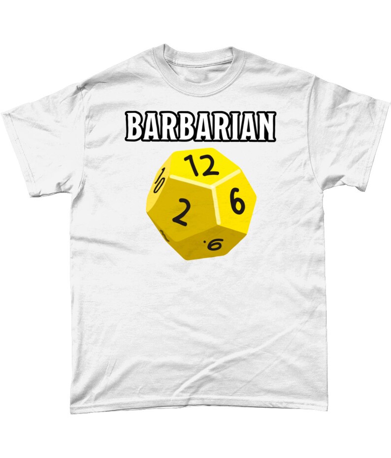 Dnd Barbarian Hit Dice Shirt Dungeons and Dragons T Shirt Etsy