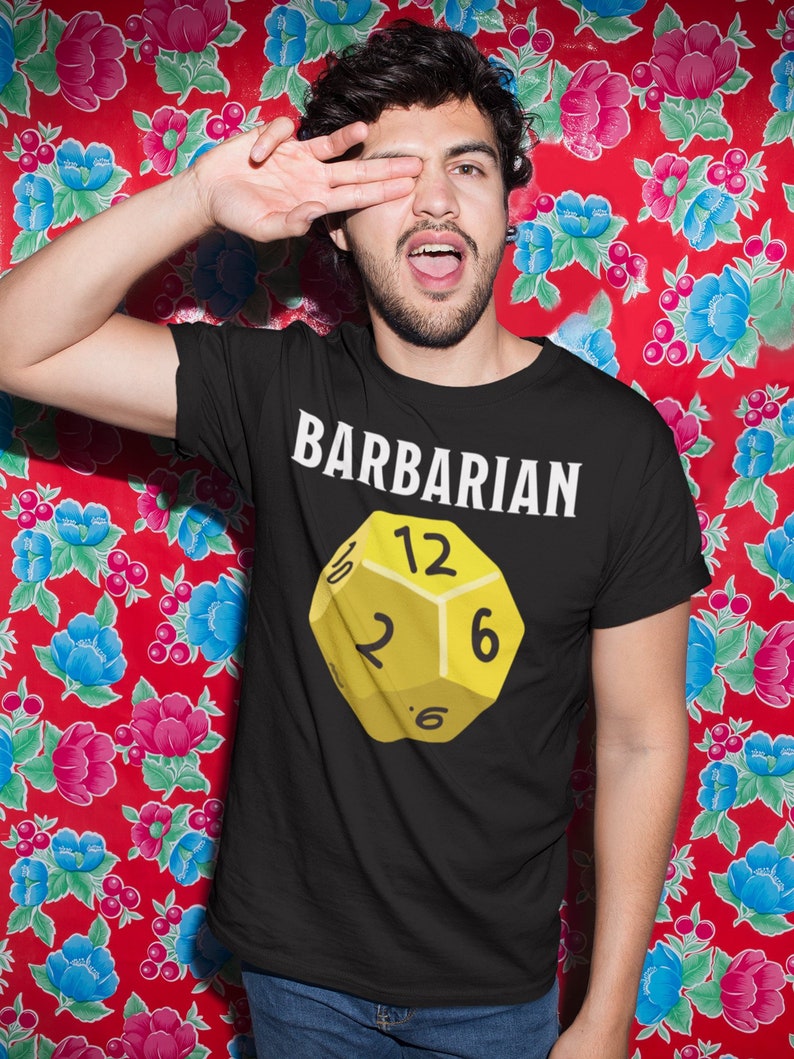 Dnd Barbarian Hit Dice Shirt Dungeons and Dragons T Shirt Etsy