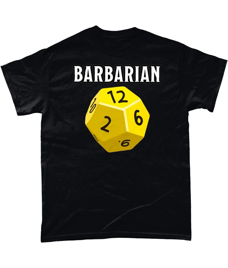 Dnd Barbarian Hit Dice Shirt Dungeons and Dragons T Shirt Etsy