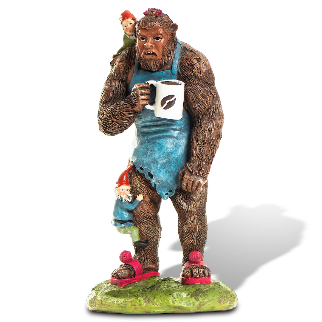 Garden Gnomes Outdoor Bigfoot Statue Funny Garden Gnomes Etsy