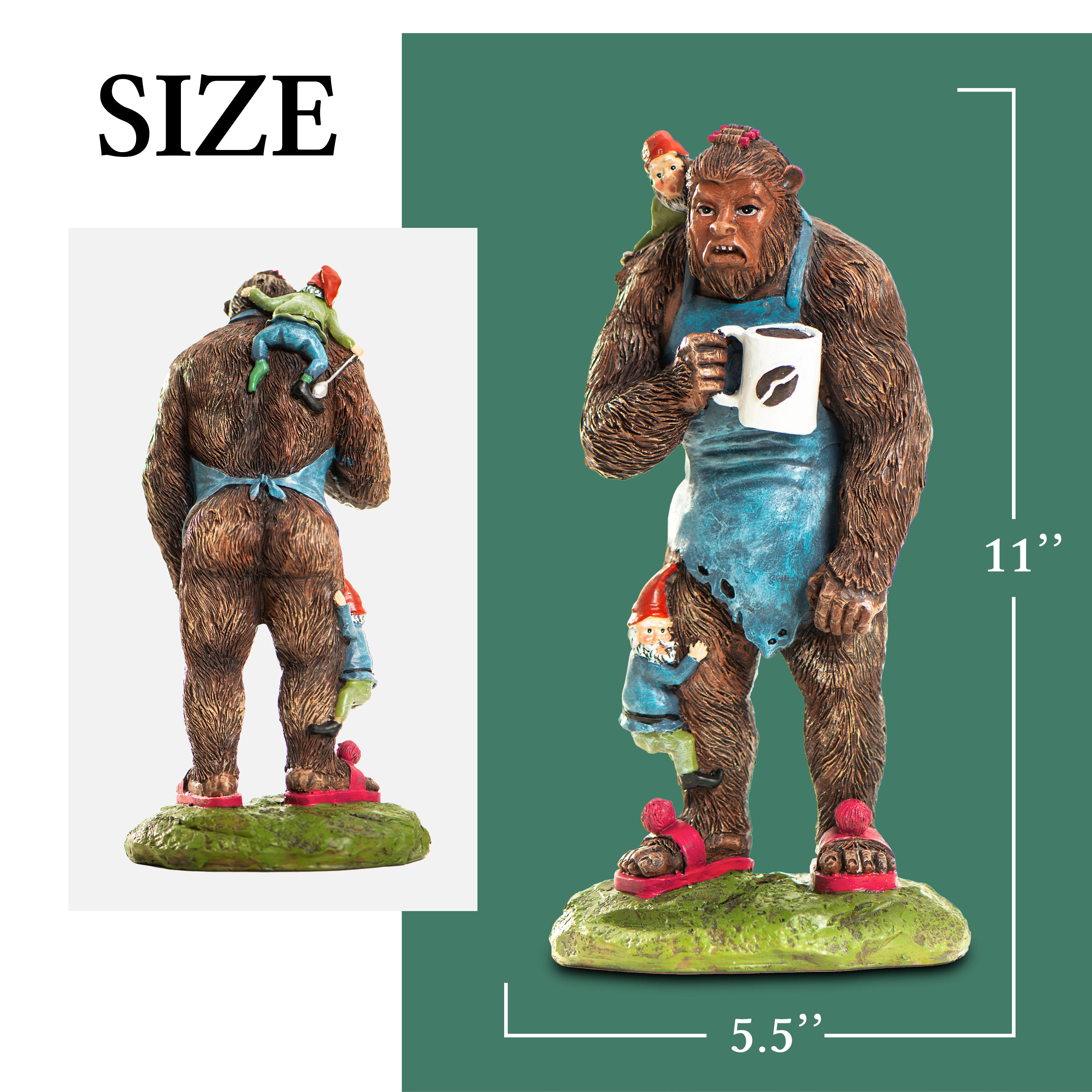 Garden Gnomes Outdoor Bigfoot Statue Funny Garden Gnomes Etsy