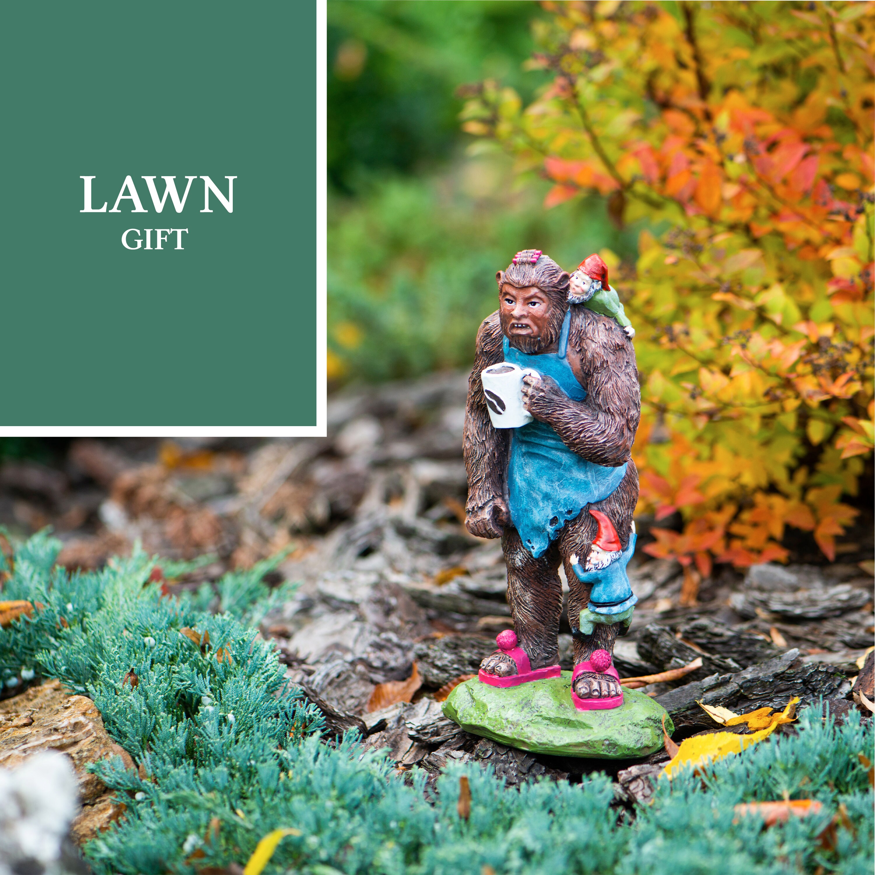 Garden Gnomes Outdoor Bigfoot Statue Funny Garden Gnomes Etsy