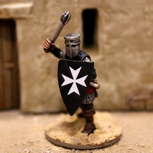 Medieval Crusader Waterslide Cross Decals for Wargaming