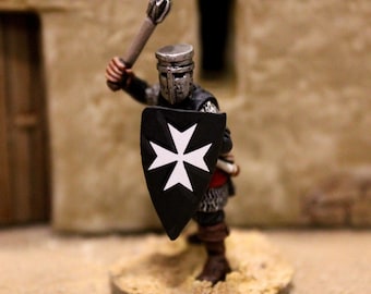 Medieval Crusader Waterslide Cross Decals for Wargaming