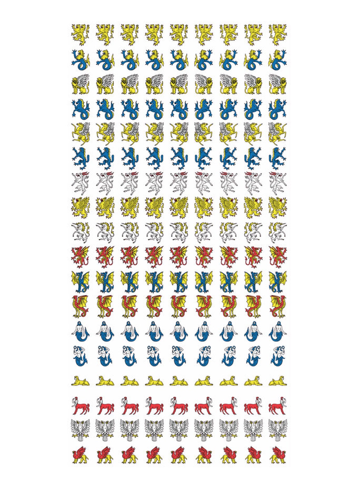 Heraldic Waterslide Decals for Wargaming Etsy