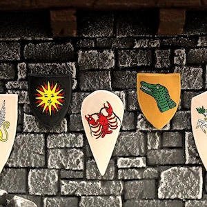 Calcomanías heráldicas de transferencia al agua para la serie 4 de juegos de guerra