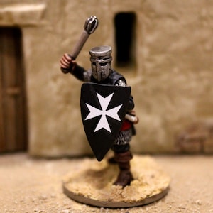 Medieval Crusader Waterslide Cross Decals for Wargaming