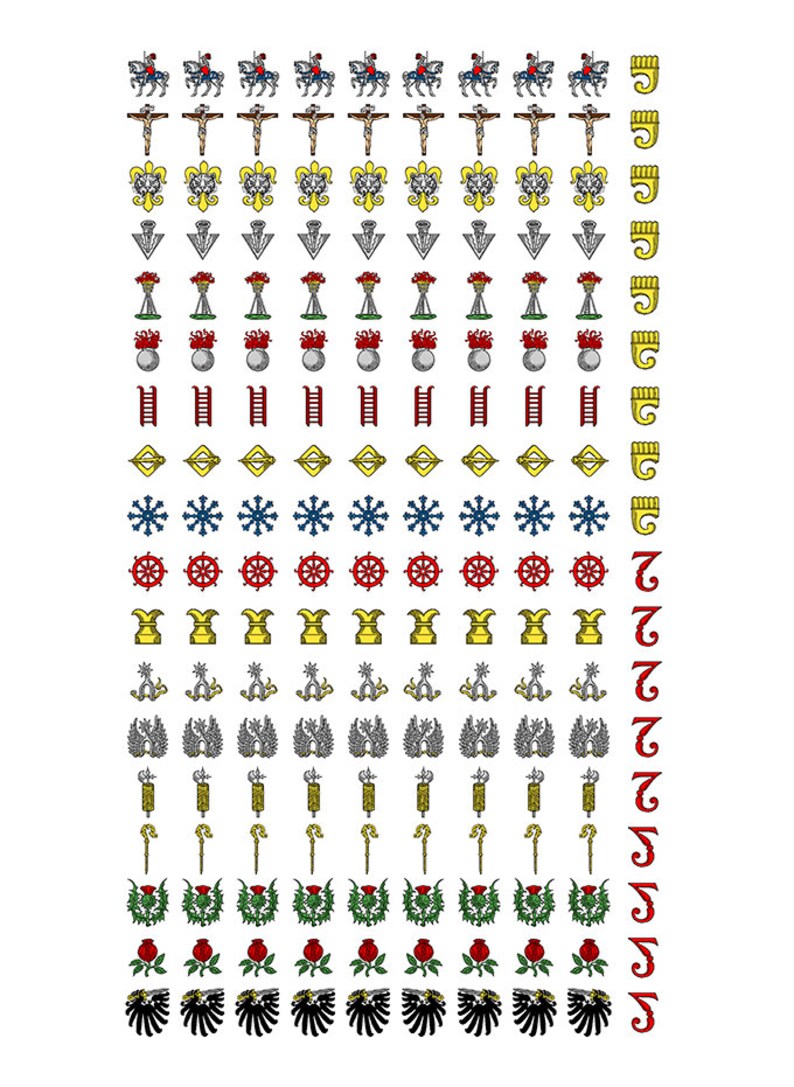 Heraldic Waterslide Decals for Wargaming Series 3 Etsy