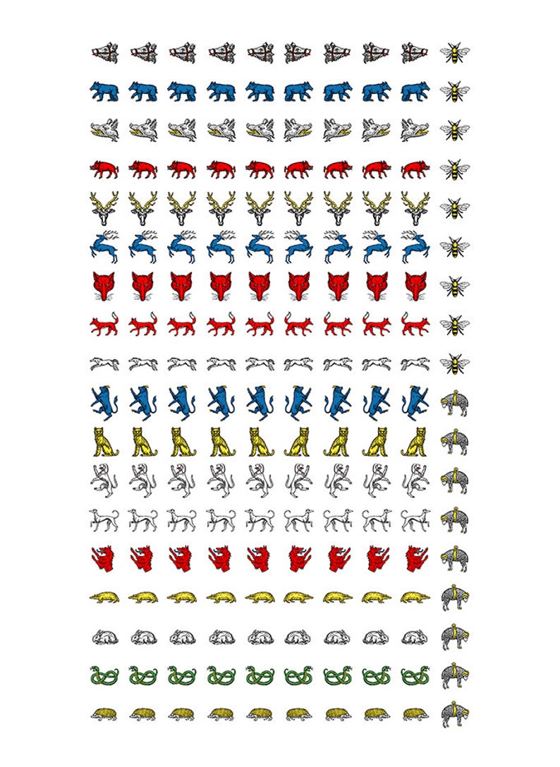 Heraldic Waterslide Decals for Wargaming Series 3 Etsy
