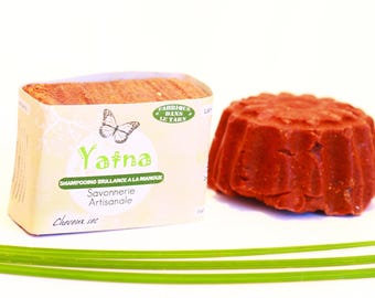 BRILLANCE's natural solid shampoo MANGO will nourish your hair and soothe your scalp