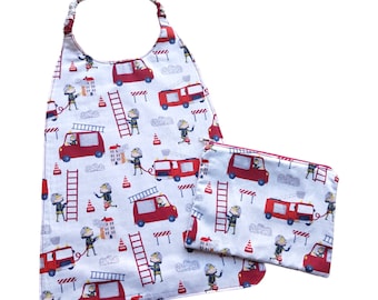 Servilleta elástica con bolsillo personalizado / Babero grande de guardería