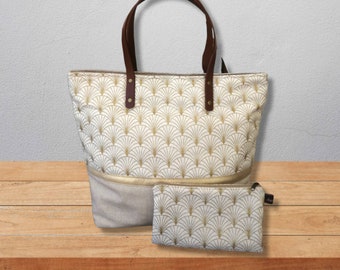 Bolso de mano para mujer, bolso de lona de algodón, bolso de mano, bolso de mano grande, bolso de mano, clutch