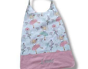 Elastic canteen bib to personalize, elastic kindergarten towels