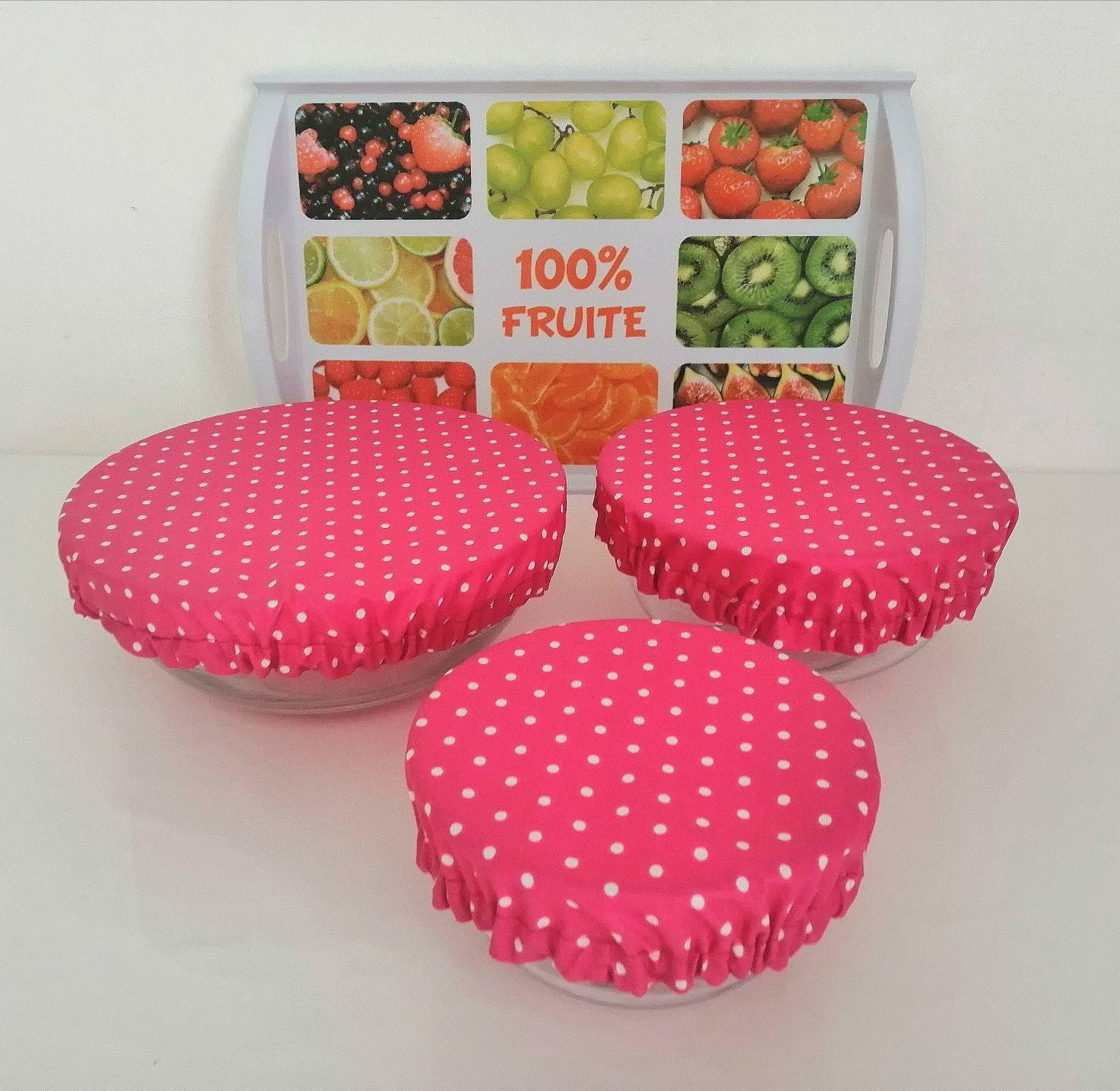 Charlottte Recouvre Saladier Réutilisables, Charlotte Plat Lavable, Film Alimentaire Lavable, Plat, 