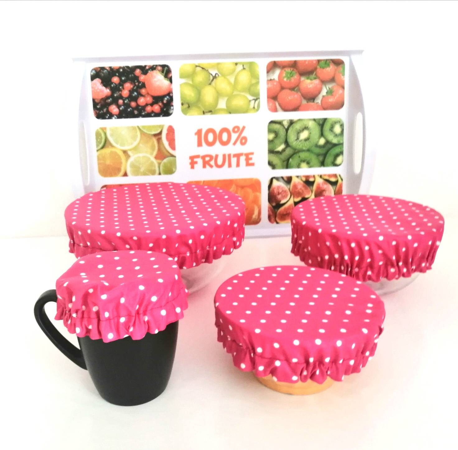 Charlottte Alimentaire Saladier Réutilisables, Charlotte Recouvre Plat Lavable, Charlotte Lavable, R