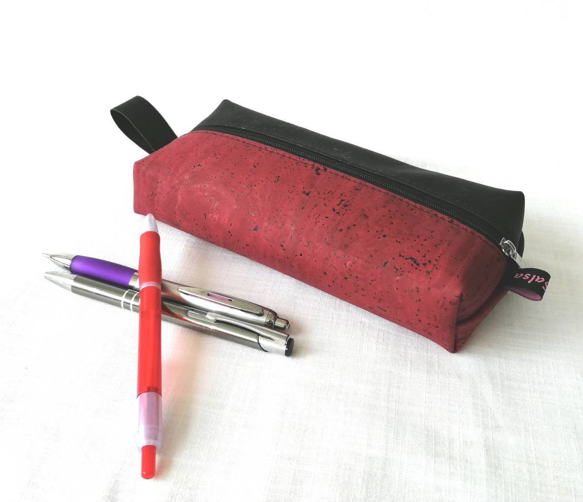 Trousse d'écolier en Liège, Trousse Bureau Fourre-Tout, Pochette Scolaire