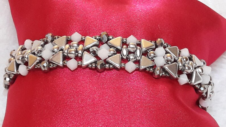 Bracelet perles en verre Khéops par Puca, perles PureCristal image 2