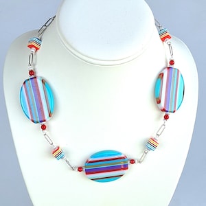 Multicolor choker necklace
