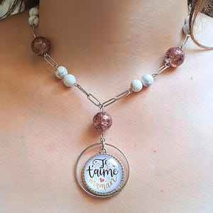 &quot;I love you Mom&quot; choker necklace