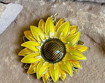 Crochet sunflowers earrings boho gift for mom woman girl mom