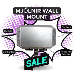 Thor Hammer (Mjolnir) Wall Mount and Plaque!!