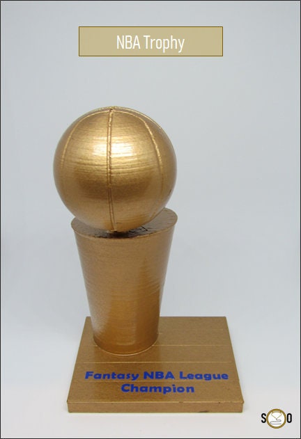 cartoon nba championship trophy