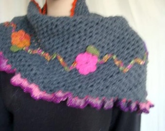 omslagdoek kleine omslagdoek of handgemaakte bloemenschouderwarmer