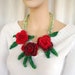 see more listings in the collier floral crochet section