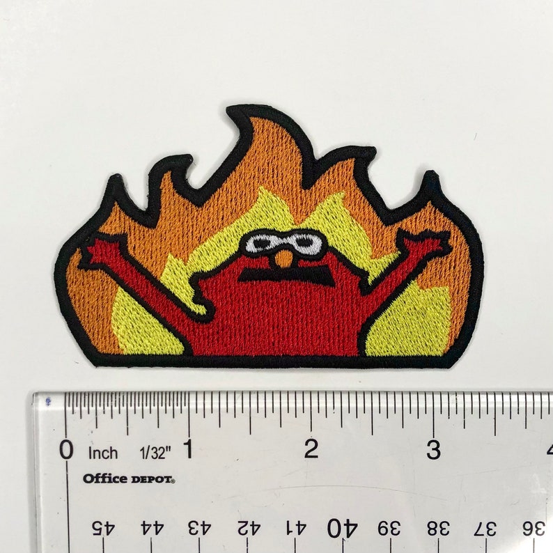 Hell Fire Meme Embroidered Patch image 2