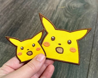 Surprised Meme Embroidered Patch