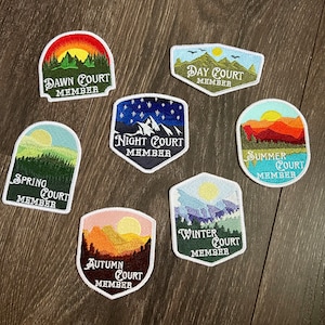 Court Member Embroidered Patches