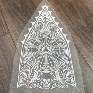 Aplique de encaje bordado vampírico "Estilo A"
