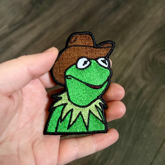 Frog Cowboy Meme Embroidered Patch -  Israel