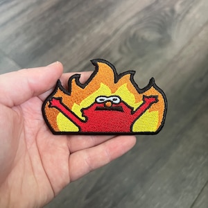 Hell Fire Meme Embroidered Patch image 1