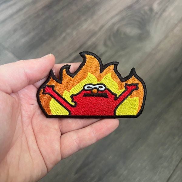 Hell Fire Meme Embroidered Patch