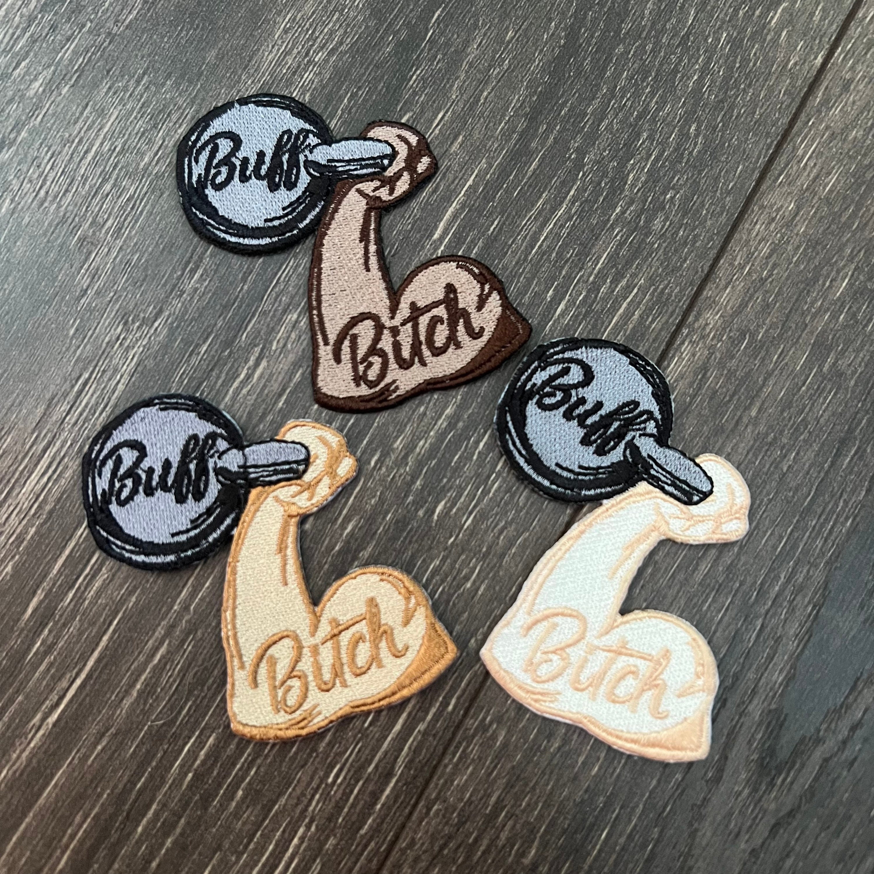 Buff B*tch Embroidered Patch - Etsy