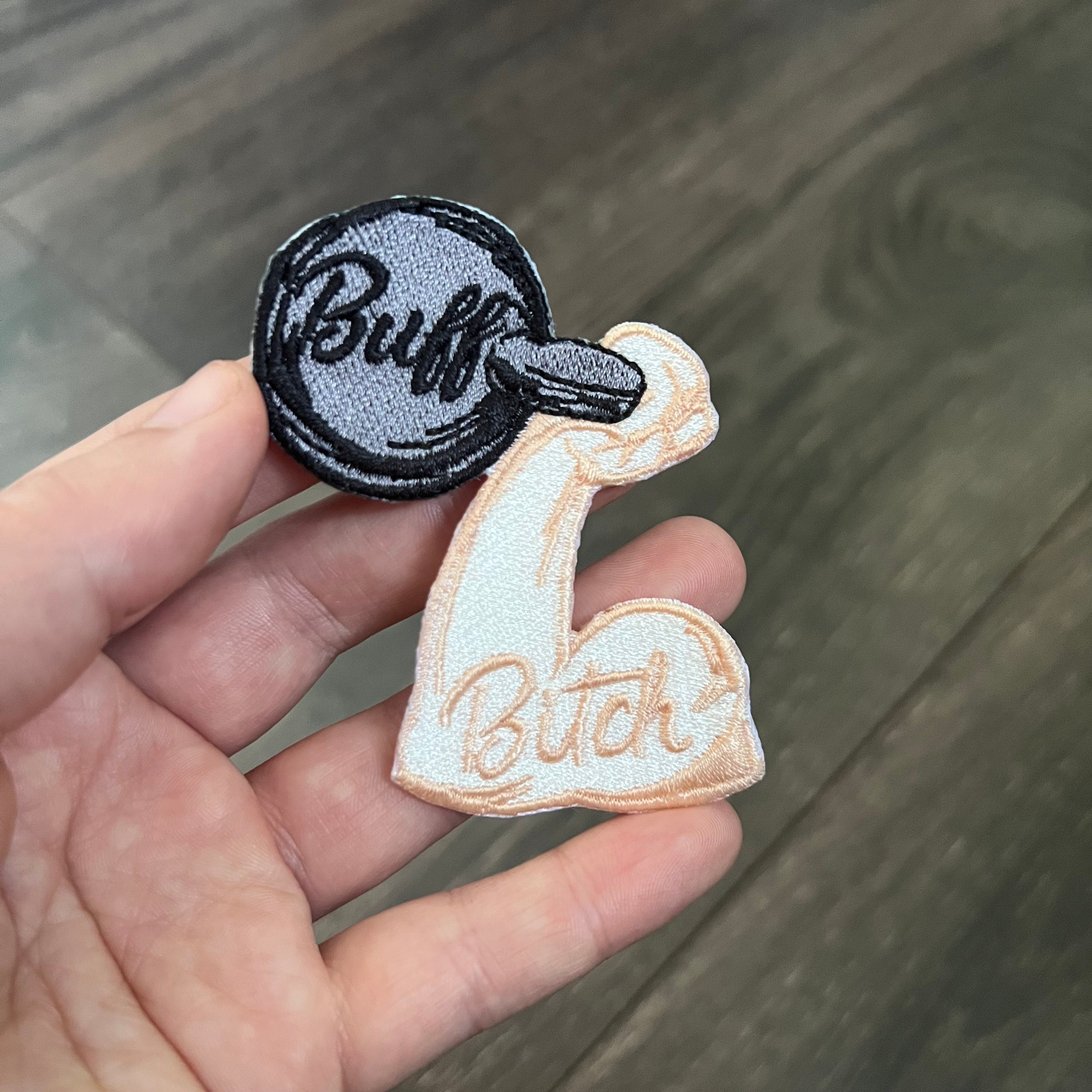 Buff B*tch Embroidered Patch - Etsy