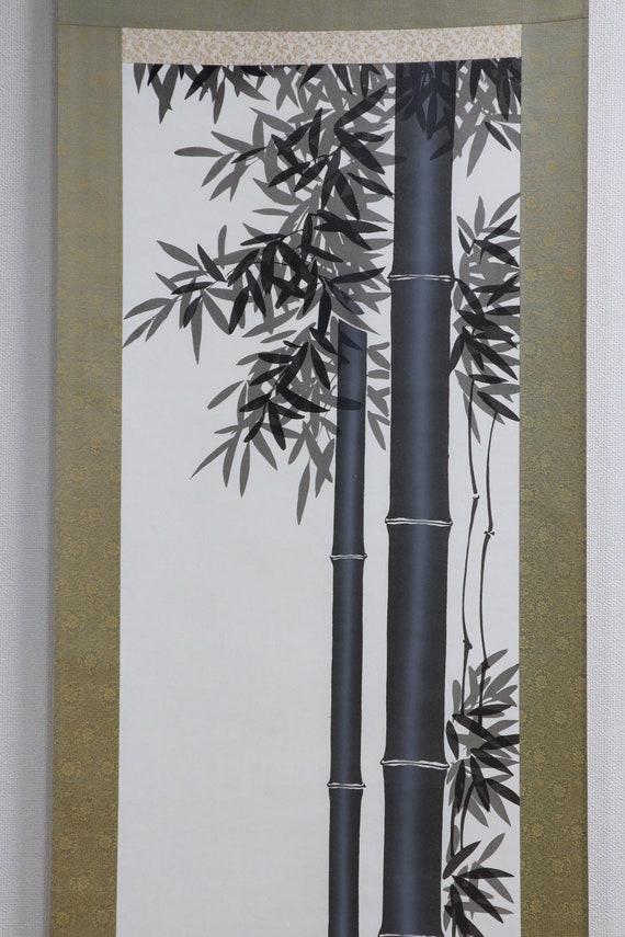 Large Japanese Edo Period Kakemono Scroll Hangings, 19th