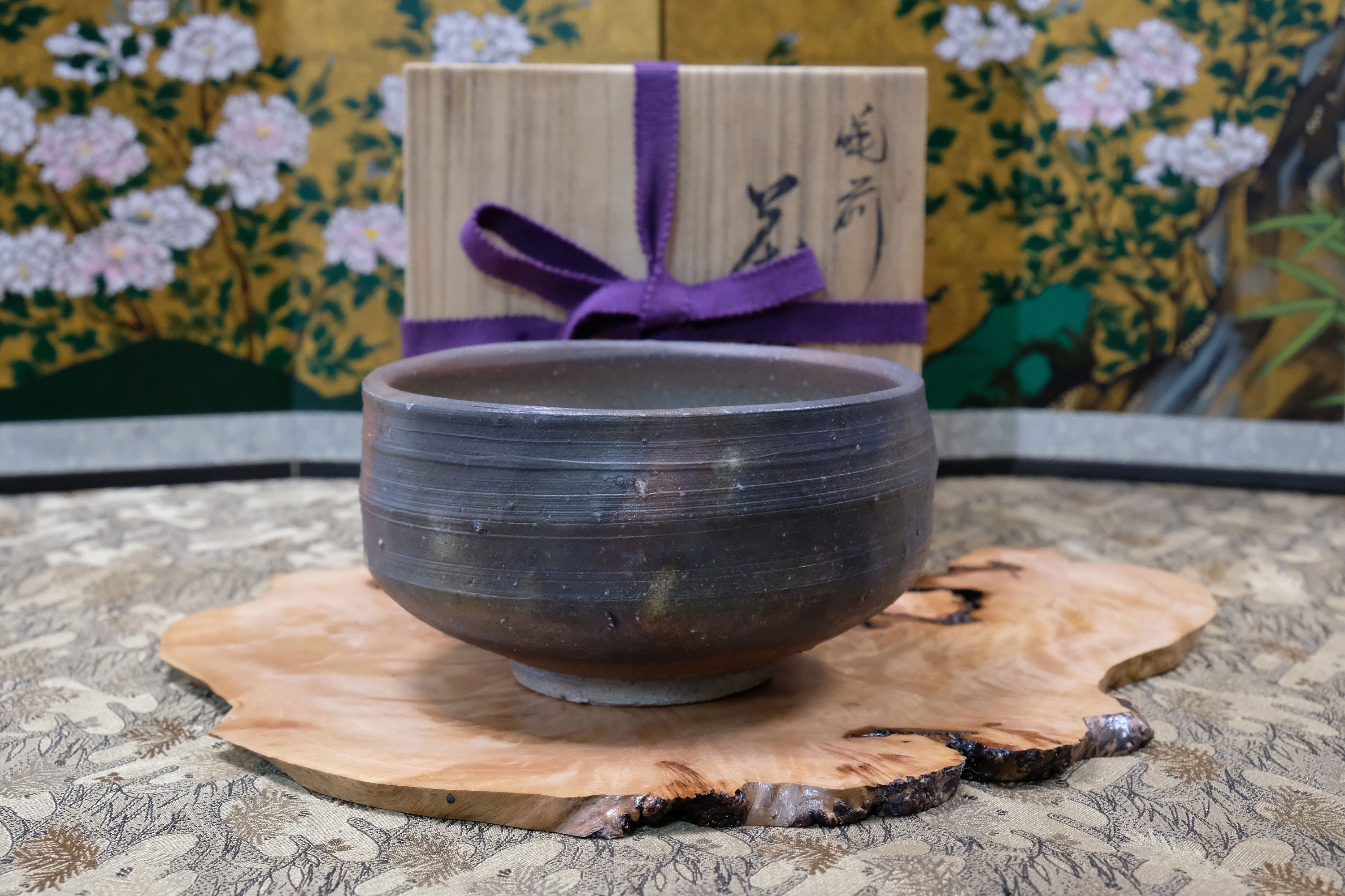 Vintage Bizen Matcha Tea Bowl Japanese Matcha Tea Bowl Bizen Etsy