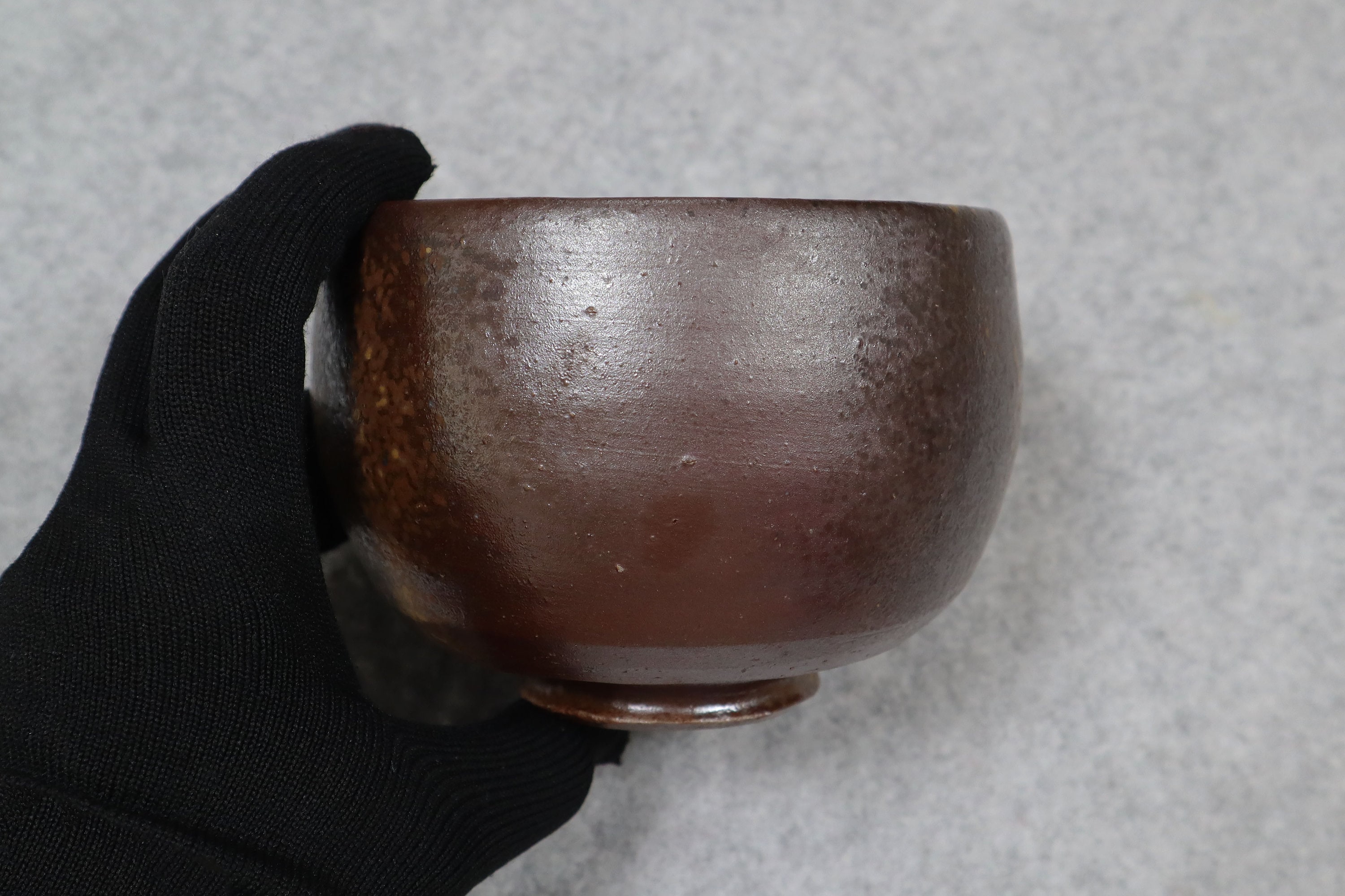 Vintage Bizen Matcha Tea Bowl, Bizen Ware, 14th Kimura