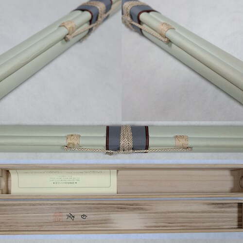 Kakejiku, Vintage shops Wall Hanging Scroll, Colored Painting, Sacred Horse,Symbolism,Original Paulownia Box, Free Shipping Upgrade:HS-PAT-0206M01