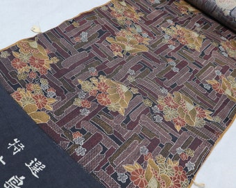 Vintage Silk Yuki Tsumugi Kimono Whole Bolt (13.779 Yard