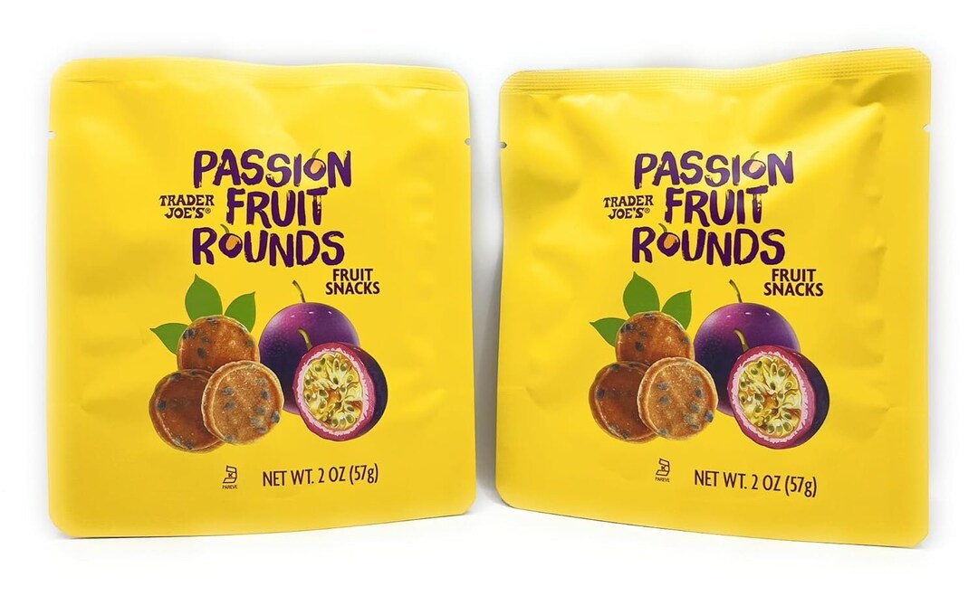 Passion Fruit Rounds Fruit Snacks by Trader Joes 2 Oz 57g Etsy