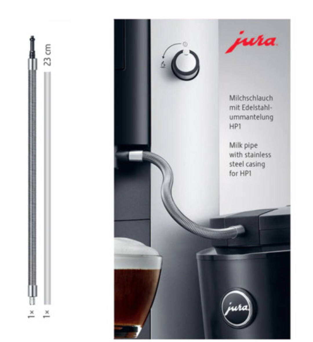 Jura Milk Pipe With Stainless Steel Casing HP1 WE8 New ENA 8 Etsy